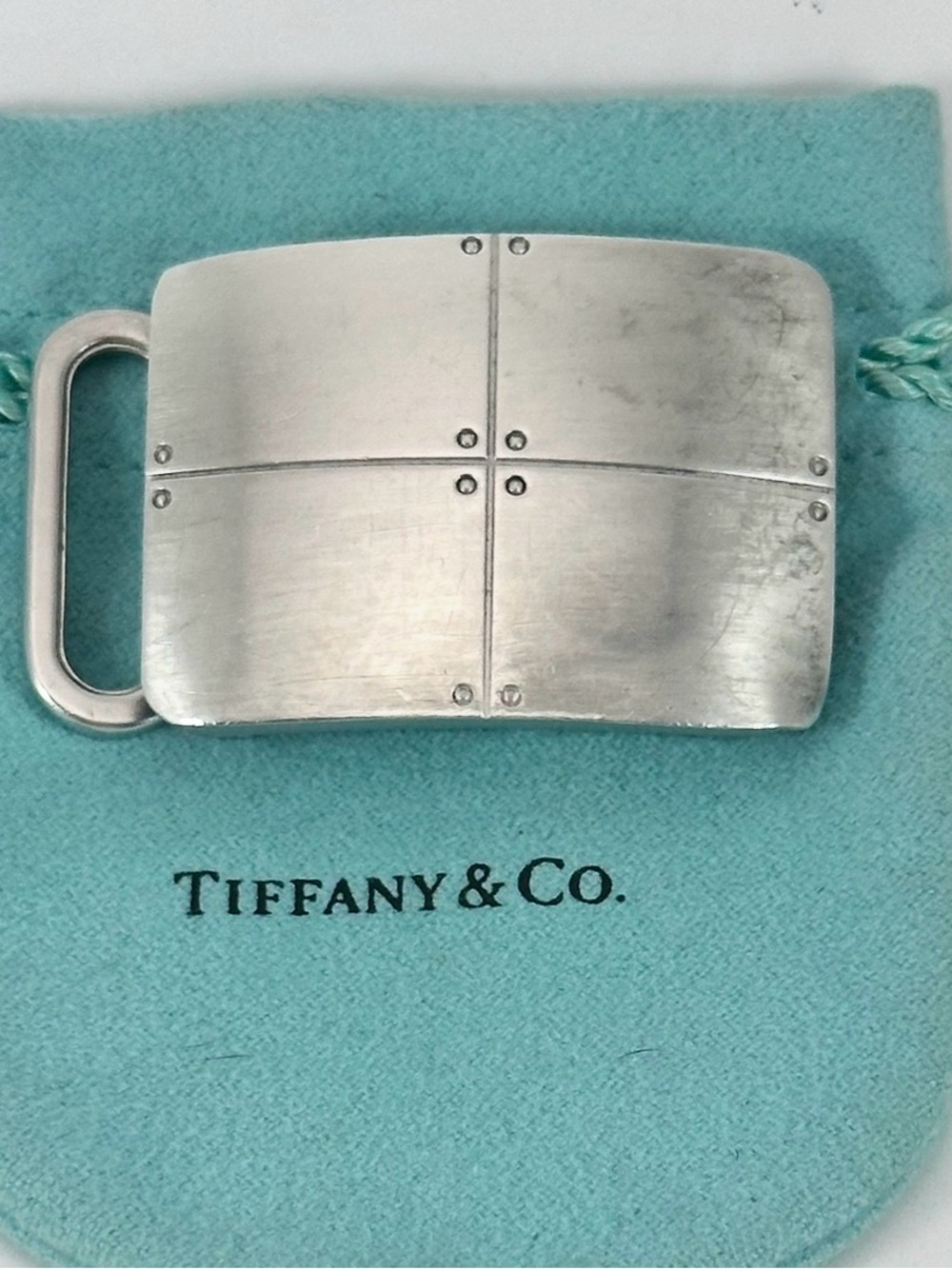 Tiffany & Co. Streamerica Sterling Silver Belt Buckle 2002 .925 Rare Vintage